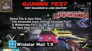 NFS Carbon | Virtual Gamepad (Xinput) & Widescreen Fix | Winlator Mali 1.9 | Mediatek Dimensity 1200