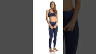 NUX In A Row Seamless Yoga Sports Bra | SwimOutlet.com