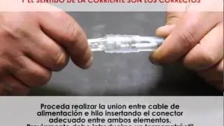 Montaje/Reparacion cable alimentación Flexilight