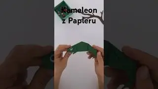 Cameleon | Jak zrobić kameleona z kartki papieru #origami #shorts