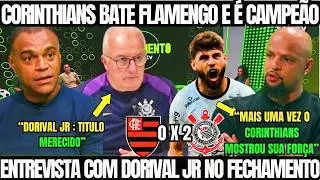 ✔TIM&Atilde;O BATE FLAMENGO E CONQUISTA MAIS UM TITULO. ENTREVISTA EXCLUSIVA COM DORIVAL JR NO FECHAMENTO✔