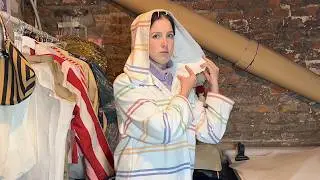 upcycling thrifted towels into my PERFECT bathrobe! (i messed up a bit) // UPCYCLE and SEW WITH ME