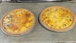 Sausage and Hash Brown Quiche ￼