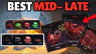 How To Craft Mid Late Game Armor in The Forge Roblox