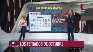 Estos son los feriados de octubre