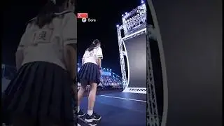 【㊗200万再生】反り立つ壁に挑戦する女子高生　#ai動画