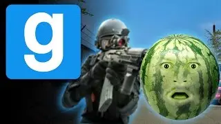 WATERMELON MASSACRE! (Garry's Mod Prop Hunt Funny Moments)