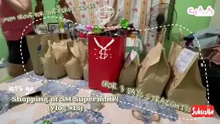 Shopping at SM Supermall! (For 3 days straight) (PHILIPPINES VLOG #18) - August 2024