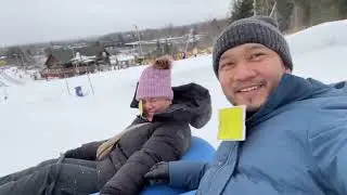 SNOW TUBING @ CHICOPEE TUBE PARK.