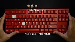 HMX Sandstorm - Sound test - PC/FR4/CF Plate (Full Foam - No Foam)