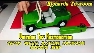 Vintage Toy Repair and Restoration: Action Jackson Safari Jeep   HD 1080p