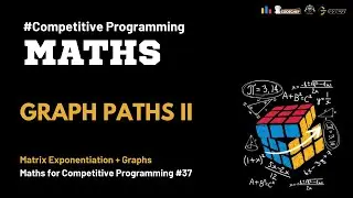 Graph Paths II | CSES | Min-Plus Matrix Exponentiation