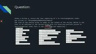 Suffix Array
