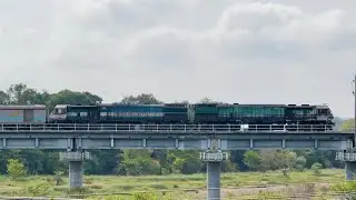 GodFather UBL WDG4 12001 + 12120 | 56210 MYS - CMNR Passenger | Kabini River Bridge | EMD | GT46MAC