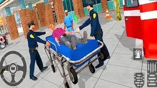 Policeman Ambulance Driver Simulator #1 - Emergency Rescue Truck - Android Gameplay