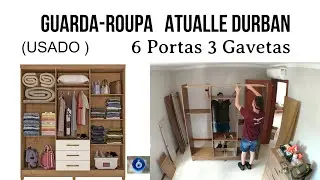 Guarda-Roupa 6 Portas 3 Gavetas Atualle Durban#diy #montagem #guardaroupas #riograndedosul