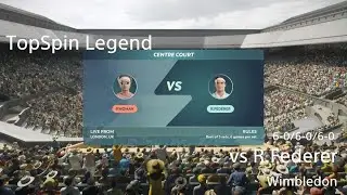 【TopSpin】vs R.Federer | Wimbledon | Speedrun - 18:48【Legend】