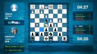 Chess Game Analysis: Atarun - pianno67 : 0-1 (By ChessFriends.com)