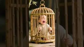 Baby is trapped in a cage 😭 #shorts #shortsfeed #shortsviral