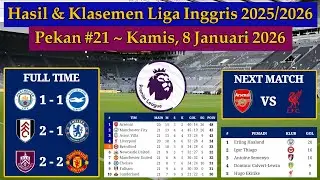 Hasil Liga Inggris Tadi Malam - Man City vs Brighton - EPL 2025/2026 Pekan 21
