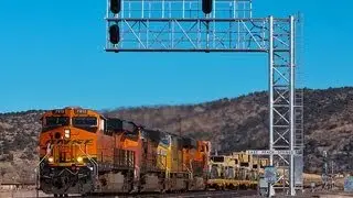 HD- An Hour at Peach Springs on BNSF's Seligman Sub