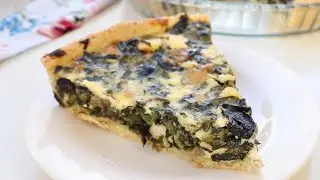 😍 كيش بالسبانخ و الدّجاج بنّة لا تقاوم، و بعجينة و لا أروع و سهلة   Quiche aux épinards et poulet
