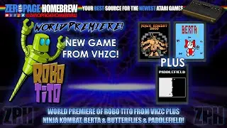 Atari 2600: Robo Tito (EXCLUSIVE PREMIERE), Ninja Kombat, Berta & Butterflies, Paddlefield