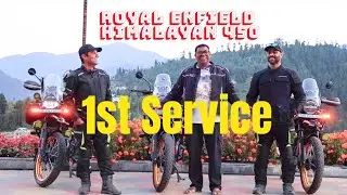 Royal Enfield Himalayan 450 1st Service & Testing on Mighty Pir Panjal Range of Himalayas #service