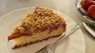 Strawberry Crumble Cake Recipe 