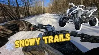 Appalachian Mountains snow day Raptor 700 POV