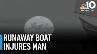 Runaway boat injures man in Salem