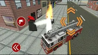 Fire Truck City Rescue Simulator - 911 US Emergency Fire Truck Driving 3D - Android Gameplay