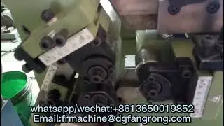 Metal three axis thread rolling machine air conditioning pipe rolling groove