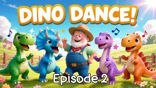Old MacDonald Had a Farm &ndash; Dino Dance Song 🦖 | Dinosaur Songs for Kids