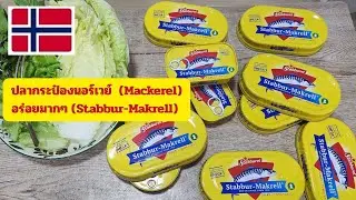 ปลากระป๋องนอร์เวย์ ปลากระป๋องแมคเคอเรล (Mackerel) อร่อยมากๆ (Stabbur-Makrell) #ปลากระป๋องนอร์เวย์ 