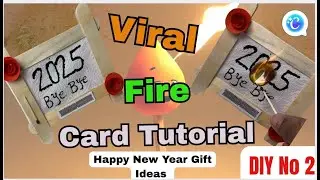 2026 Best Gift Ideas DIY No 2|Viral Fire Card Tutorial|Happy New Year Card 2026|New Year Series