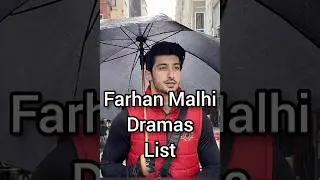 Farhan Malhi Dramas List #virak #viralshorts #ytshorts #youtubeshorts #viralvideo #hooraudiotv