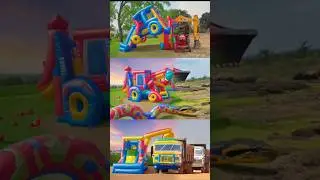 #snake #truck #tractor #jcb #cartoon #bounce #trending #shorts #video