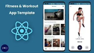 Fitness Workout App UI in React Native