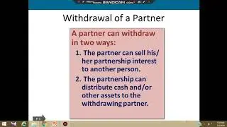 FA II Lecture#3 Accounting for Partnerships-Part 2