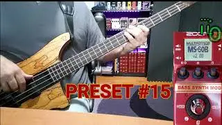 Zoom MS60B Bass Synth Mod effect  pedal  demo