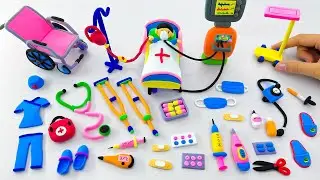DIY How to Make Polymer Clay Miniature Doctor Set | DIY Easy Polymer Clay tutorial | P1