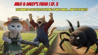 Milo & Daisy's Farm | Ep. 5: The Uninvited Guest (Cats fighting a Giant Spider... and the result?)