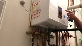 06 Navien Hot Water Heater - pipes added, tanks moved, Relay installed, First Chicago Plumbing notes