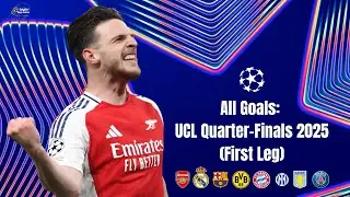 Declan Rice Masterclass! ALL Champions League QF Goals (2025 First Leg)
