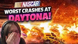 Реакция на самые ужасные аварии NASCAR на трассе Дейтона!