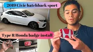 2019 CIVIC HATCHBACK  - INSTALLING  TYPE R RED EMBLEM BADGE FOR HONDA CIVIC 2017-2019 - X GEN CIVIC