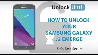 HOW TO UNLOCK Samsung Galaxy J3 Emerge