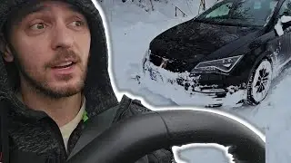 WINTER DRIVE TO THE VILLAGE | SNOWY ROAD VLOG