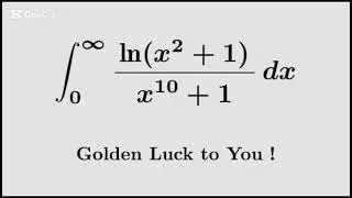 5B28 Improper log integral with golden ratio